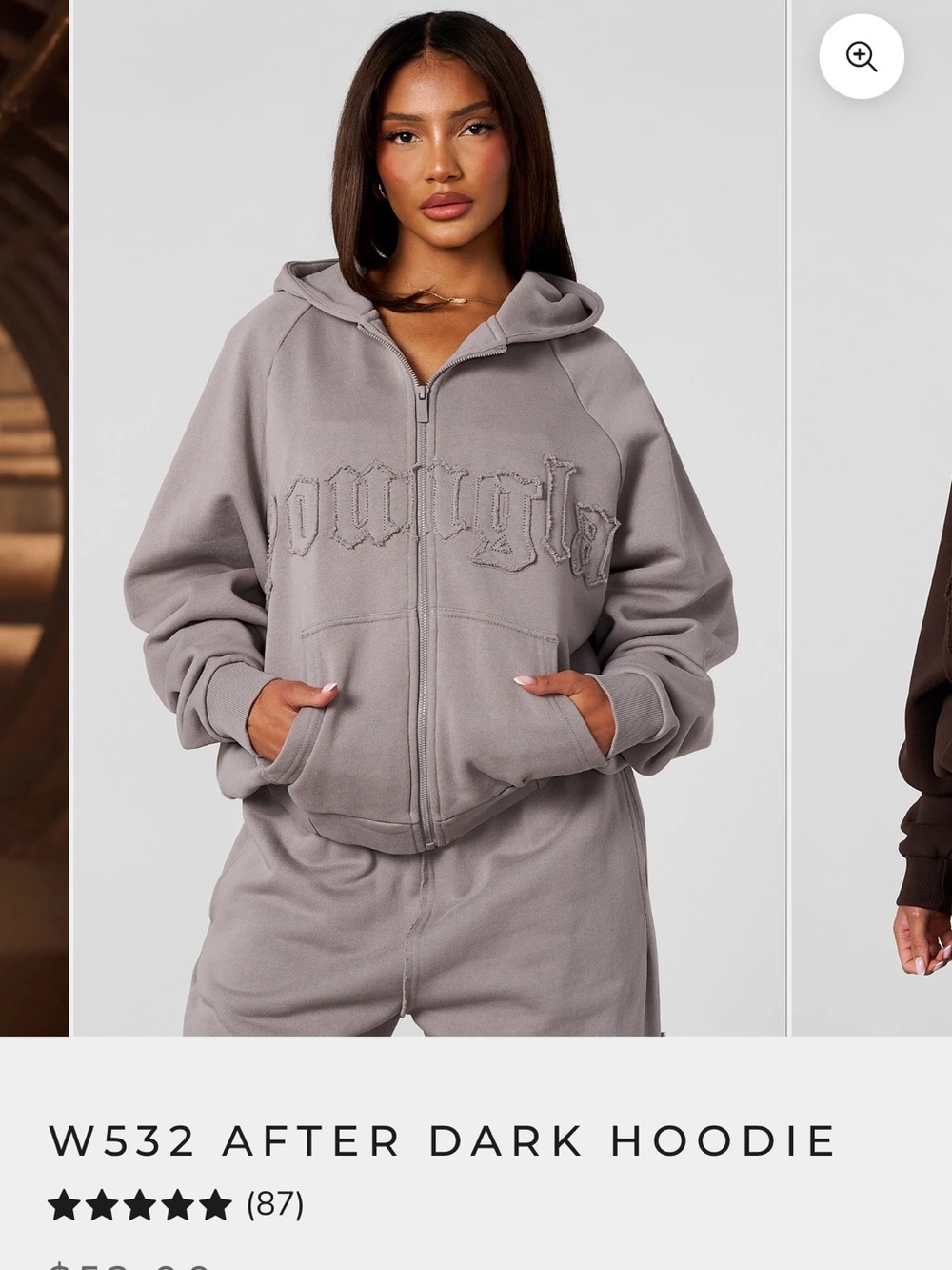 YoungLA After Dark Zip Hoodie - Gray